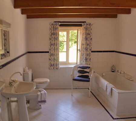 Blue bathroom Blue bathroom